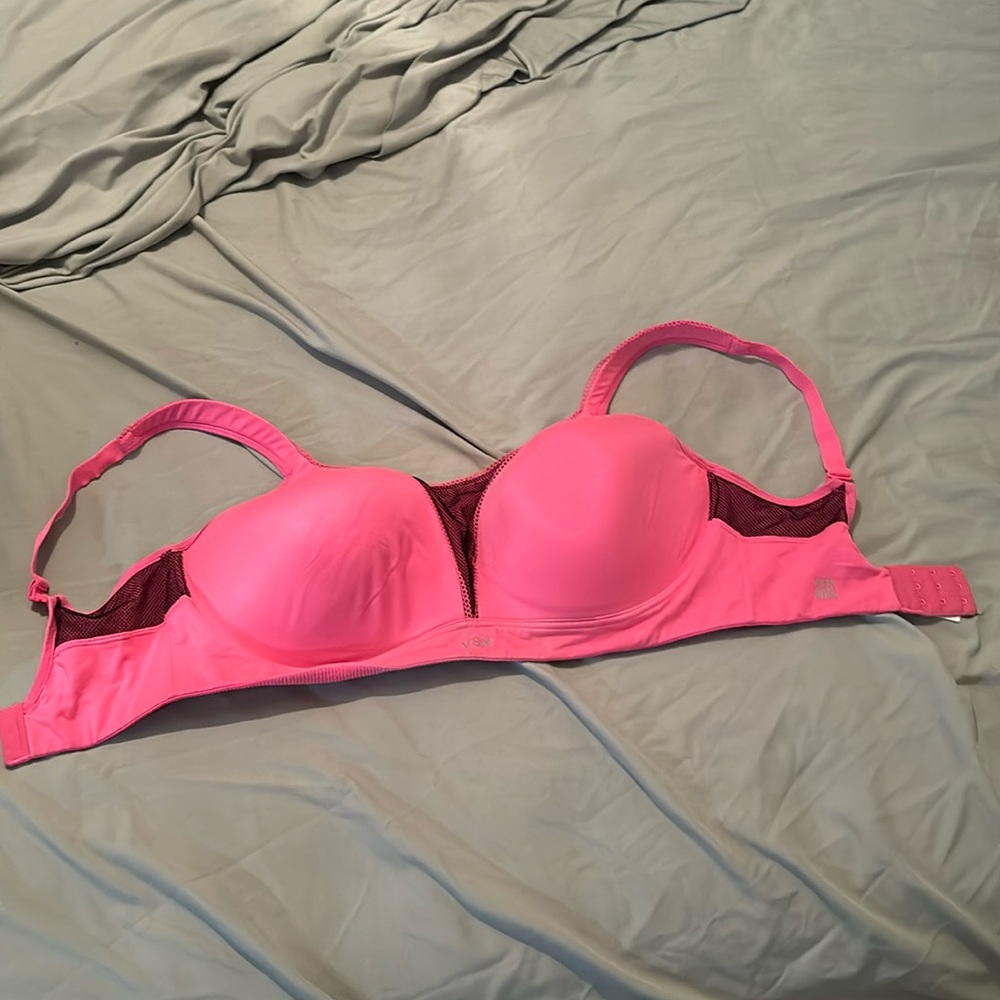 Pink Victoria Secret sports bra